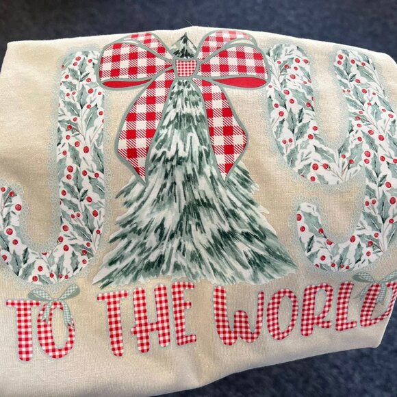 Joy to the World Christmas T shirt - Picture 2 of 2